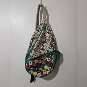 KAVU Rope Crossbody, Vibrant Print w/ Rabbits, So Many Pockets! 👛